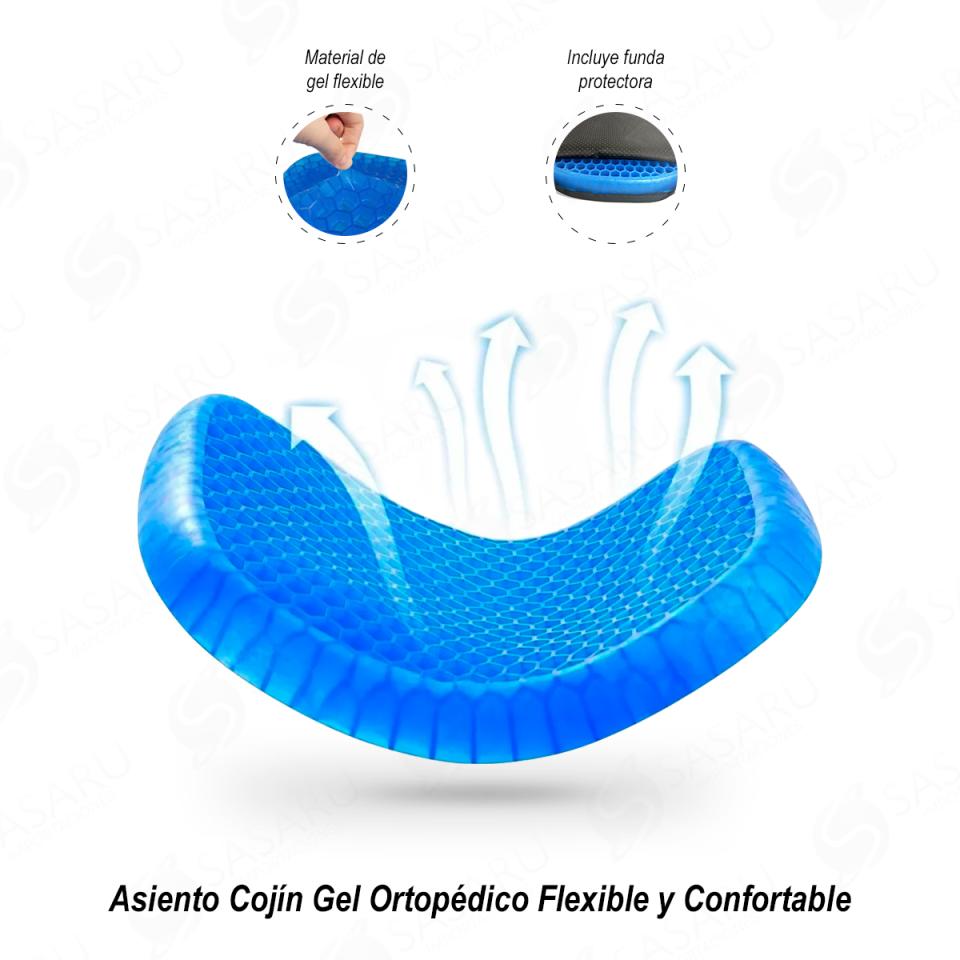 Cojín de Gel Ortopédico Flexible y Confortable